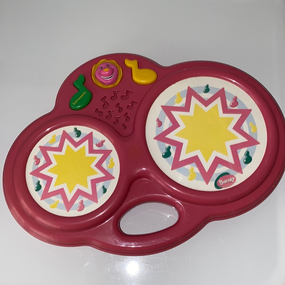 Vintage Playskool Barney Musical 🎶 Drum Pad